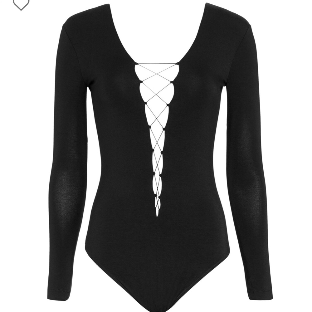 Alexander Wang Lace Up Bodysuit. NWOT.